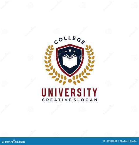 college logo design template vector illustration university college