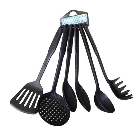 piece plastic kitchen cooking utensils black shopee philippines