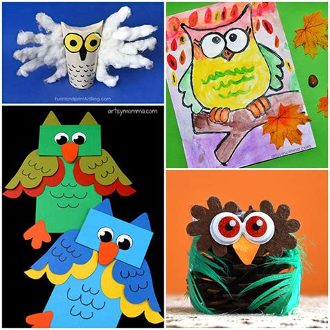 cute  easy owl craft ideas  kids   ages artsy momma
