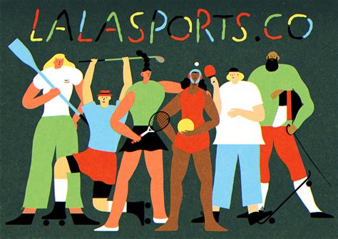 la la sports  behance