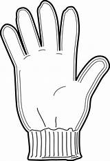 Drawing Glove Gloves Draw Do Getdrawings sketch template