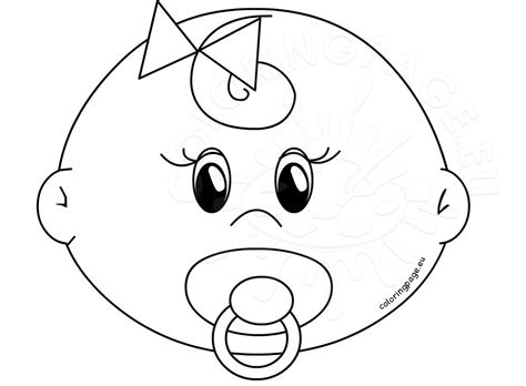 cute girl baby faces coloring pages printable coloring page