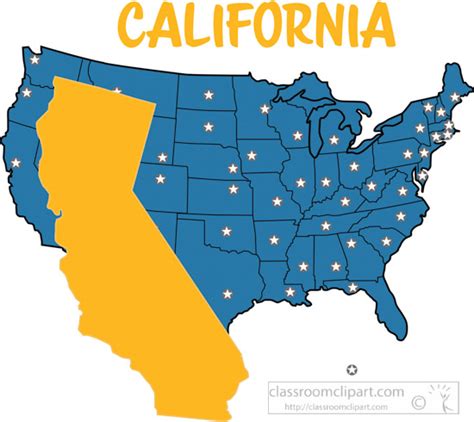 state maps clipart photo image california map united states