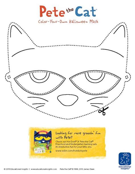 pete  cat head template printable word searches