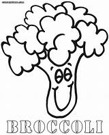 Broccoli Coloring Pages Colorings Coloringway sketch template