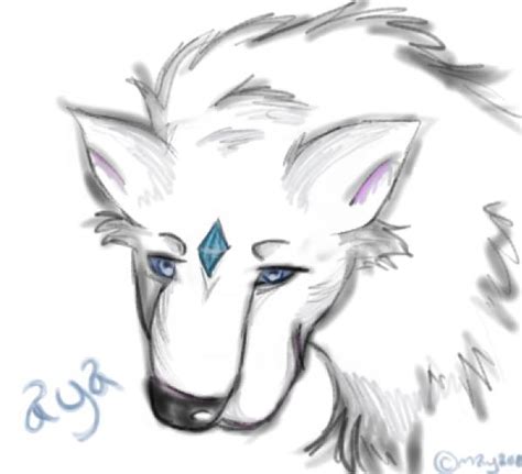aya  white wolf  maya  wolf  deviantart