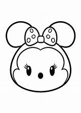 Tsum Coloring Pages Minnie sketch template