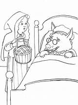 Coloring Pages Hood Riding Red Little Recommended sketch template