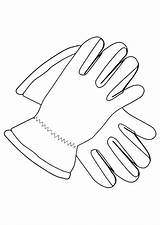 Handschoenen sketch template