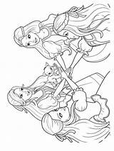 Coloring Barbie Three Pages Musketeers Printable Bright Colors Favorite Choose Color Girl sketch template
