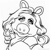Piggy Muppets Muppet Piggi Beaker Bunsen Xcolorings Colorearimagenes Honeydew 138k Ouvrir sketch template