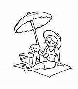 Beach Clipart Coloring Pages Clipground sketch template
