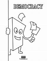 Coloring Pages Rights Human Printable Democracy Posters Bảng Chọn Printables Kids sketch template