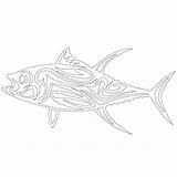 Tuna Illustrations sketch template
