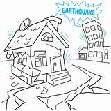 Earthquake sketch template