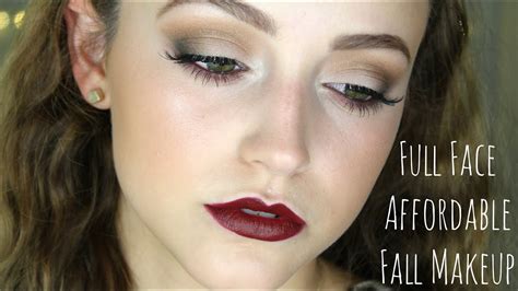 all drugstore fall makeup tutorial youtube