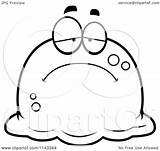 Blob Clipart Pudgy Sad Cartoon Drunk Smiling Thoman Cory Outlined Coloring Vector Royalty Clipartof Collc0121 Protected sketch template