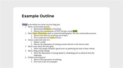 blog post outline template write marketers coschedule blogger tips