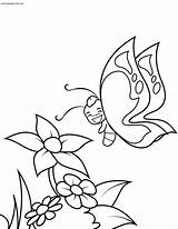 Coloring Colorear Schmetterling Blume Mariposas Flowers Dibujos Ausmalbild Disegni Blumen Flies Mariposa Farfalle Ausmalen Malvorlagen Ausdrucken Schmetterlinge Colorare Lustige Volando sketch template