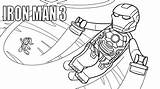 Lego Coloring Superhero Pages Iron Man sketch template