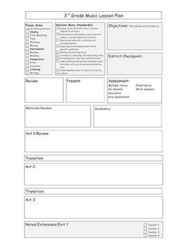 elementary  lesson plan template  david row   moments matter