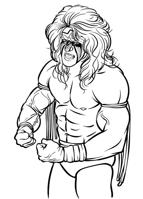 ultimate warrior coloring pages home design ideas