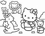 Coloring Kitty Hello Friends Pages Popular sketch template
