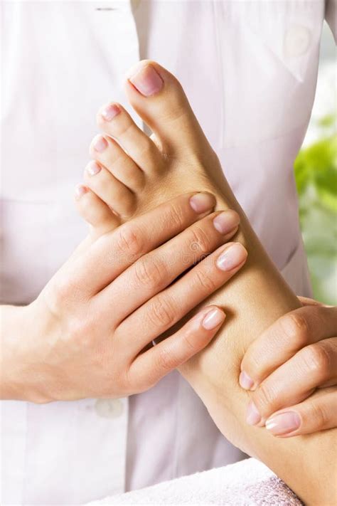 foot massage   spa salon stock photo image  medicine garden