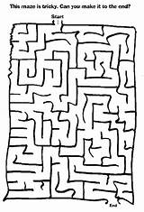 Maze Printable Mazes Worksheets Fun Kids Tricky Games Easy Pages Toddlers Activity Printables Print School Worksheet Puzzles Sheets Puzzle Activities sketch template