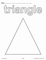 Triangle Shapes Coloring Pages Shape Printable Preschool Worksheets Worksheet Kids Sheets Color Toddlers Preschoolers Activities Cutting Kindergarten Templates Tracing Printables sketch template