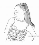 Ariana Grande Ausdrucken Colorir Desenhos Sam sketch template