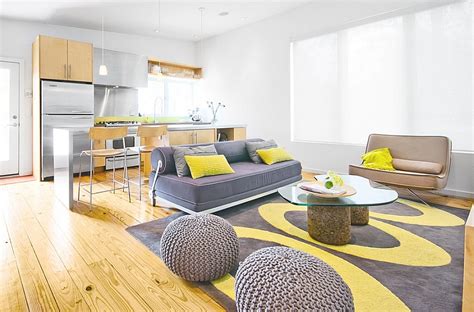 gray  yellow living rooms  ideas  inspirations