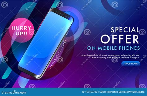 web banner  horizontal template design  special offer  mobile