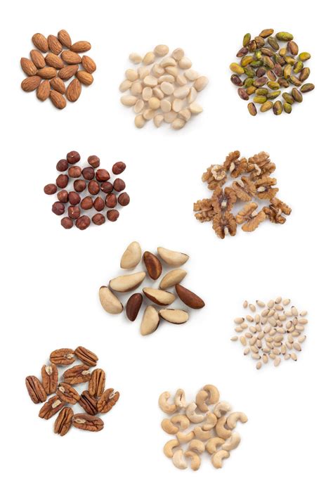 tree nuts list nutrition refined