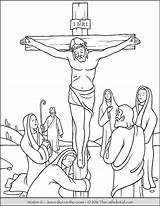 Jesus Cross Drawing Christ Coloring Pages Sheets Getdrawings sketch template