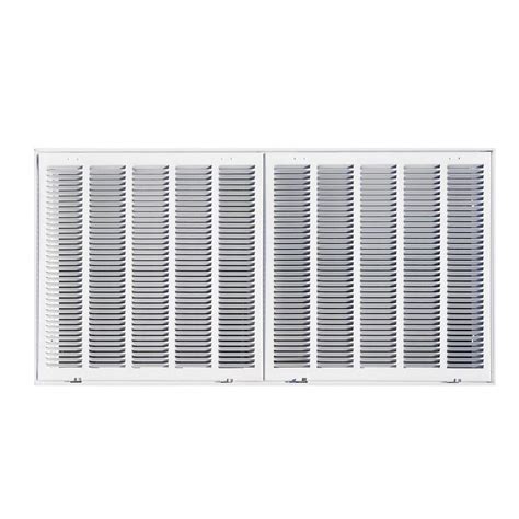 truaire      steel return air filter grille white    home depot