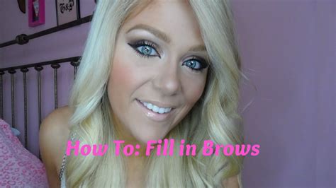 How To Fill In Eyebrows Youtube