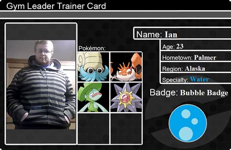 My Pokemon Gym Leader Card Powershade117 Ian By