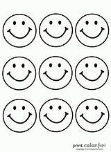 Happy Smiley Faces Face Coloring Pages Printable Print Color Caritas Caras Cara Emoji Para Cliparts Sonrientes Felices Clipart Imprimir Printables sketch template