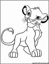Simba Coloring Pages Print sketch template