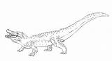 Kaprosuchus sketch template