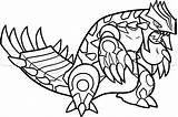 Groudon Coloring Pages Pokemon Primal Getcolorings Printable Kids sketch template