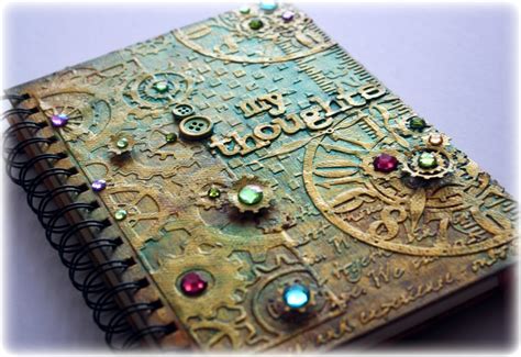 pretty mess video tutorial steampunk journal cover cheery