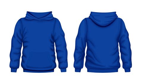 blue hoodie front   views sweater cotton hooded fashion