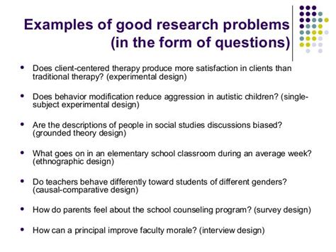 great research questions examples developing research questions