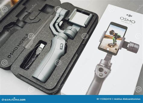 dji osmo mobile  editorial image image  gyroscope