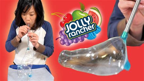 How To Blow Jolly Rancher Candy Glass Bubbles Youtube