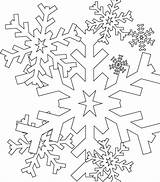 Coloring Pages Snowflake Preschoolers Print sketch template