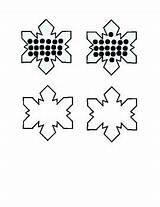 Snowflake Matching Prek sketch template