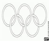 Olympic Flag Coloring Rings sketch template